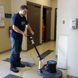 Floor stripping and waxing